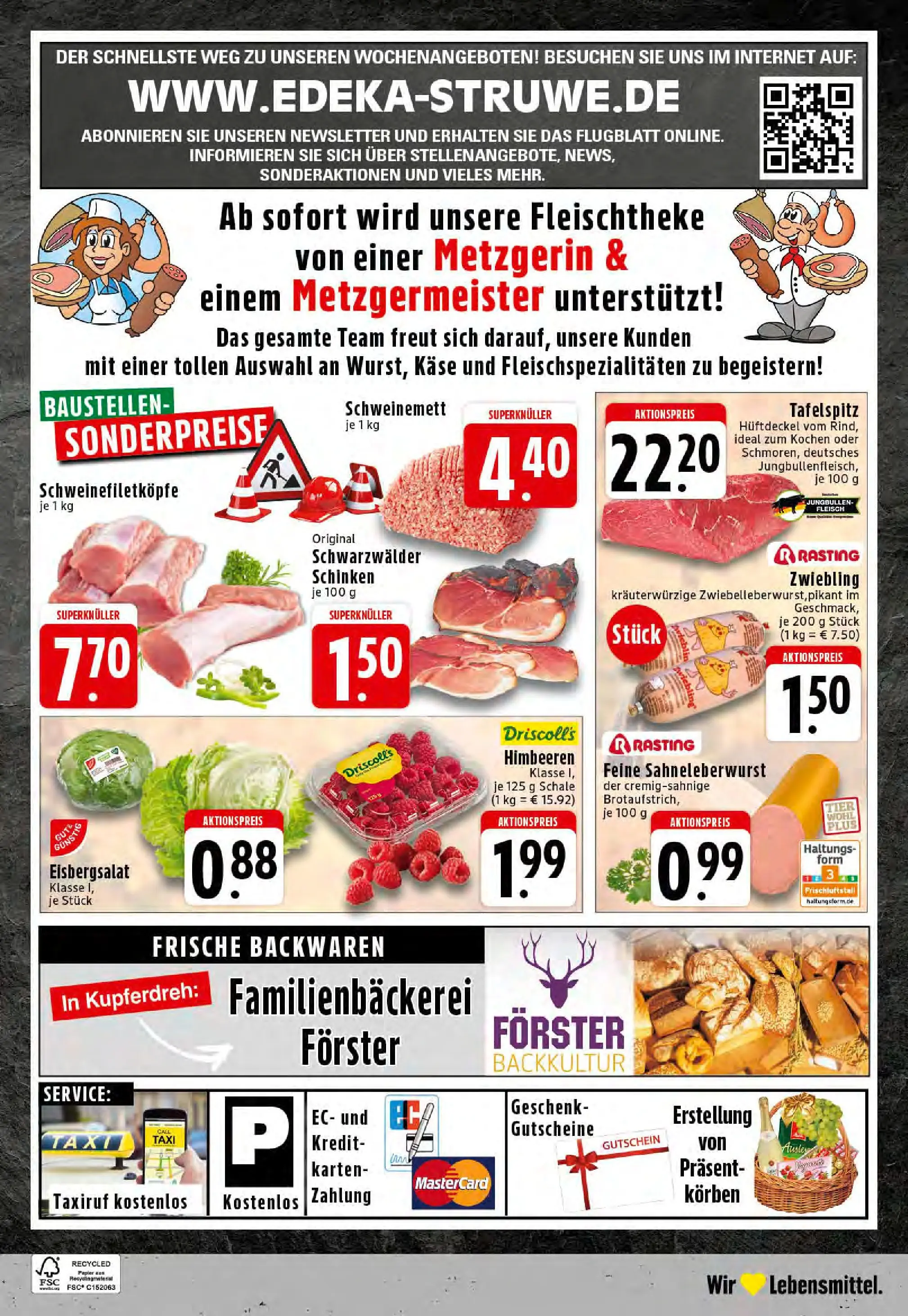Edeka prospekt Essen	 (ab 06.10.2025) » Angebote Online | Seite: 24 | Produkte: Himbeeren, Tafelspitz, Schinken, Fleisch