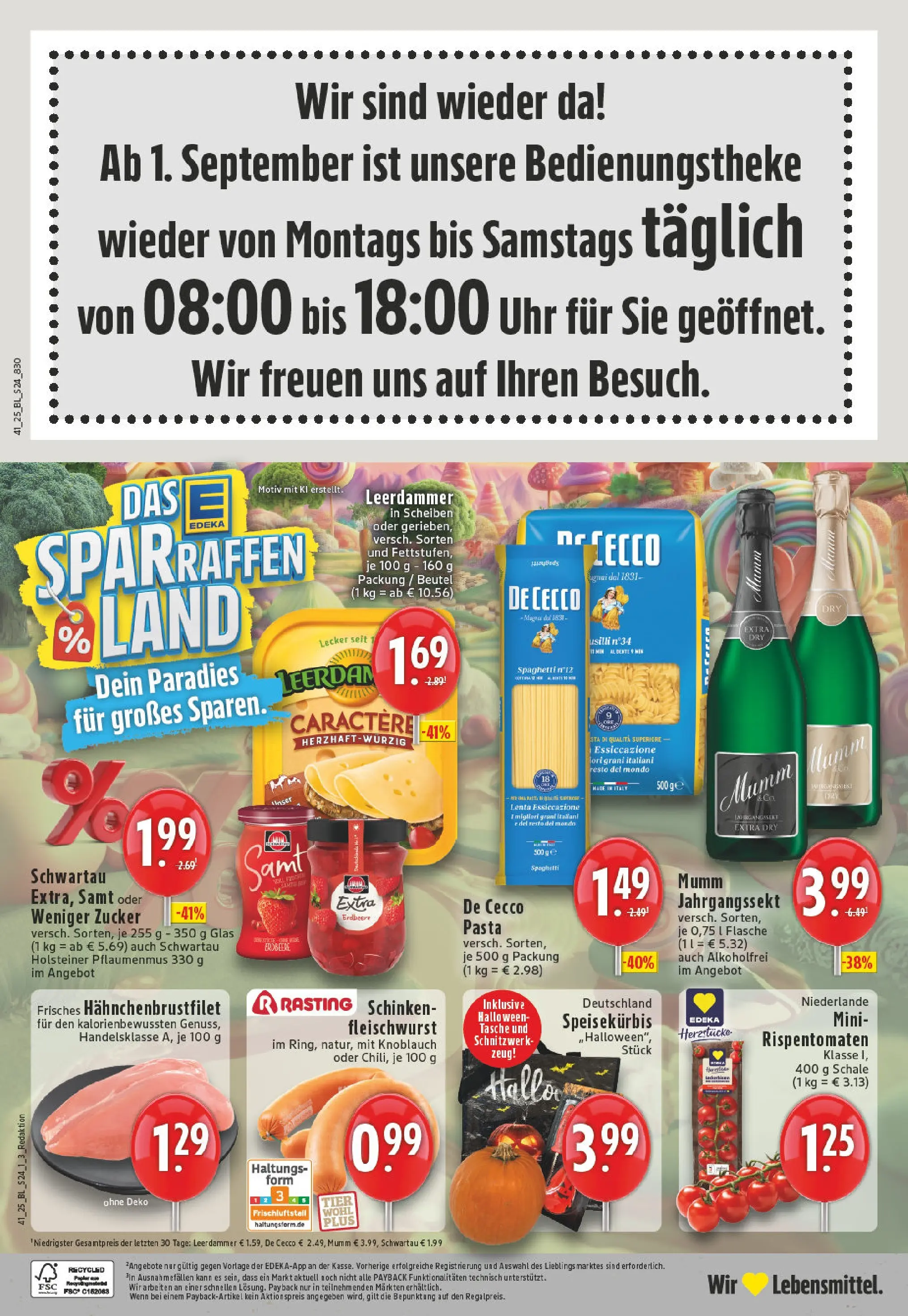 Edeka prospekt Köln	 (ab 06.10.2025) » Angebote Online | Seite: 24 | Produkte: Tasche, Leerdammer, Pasta, Schinken