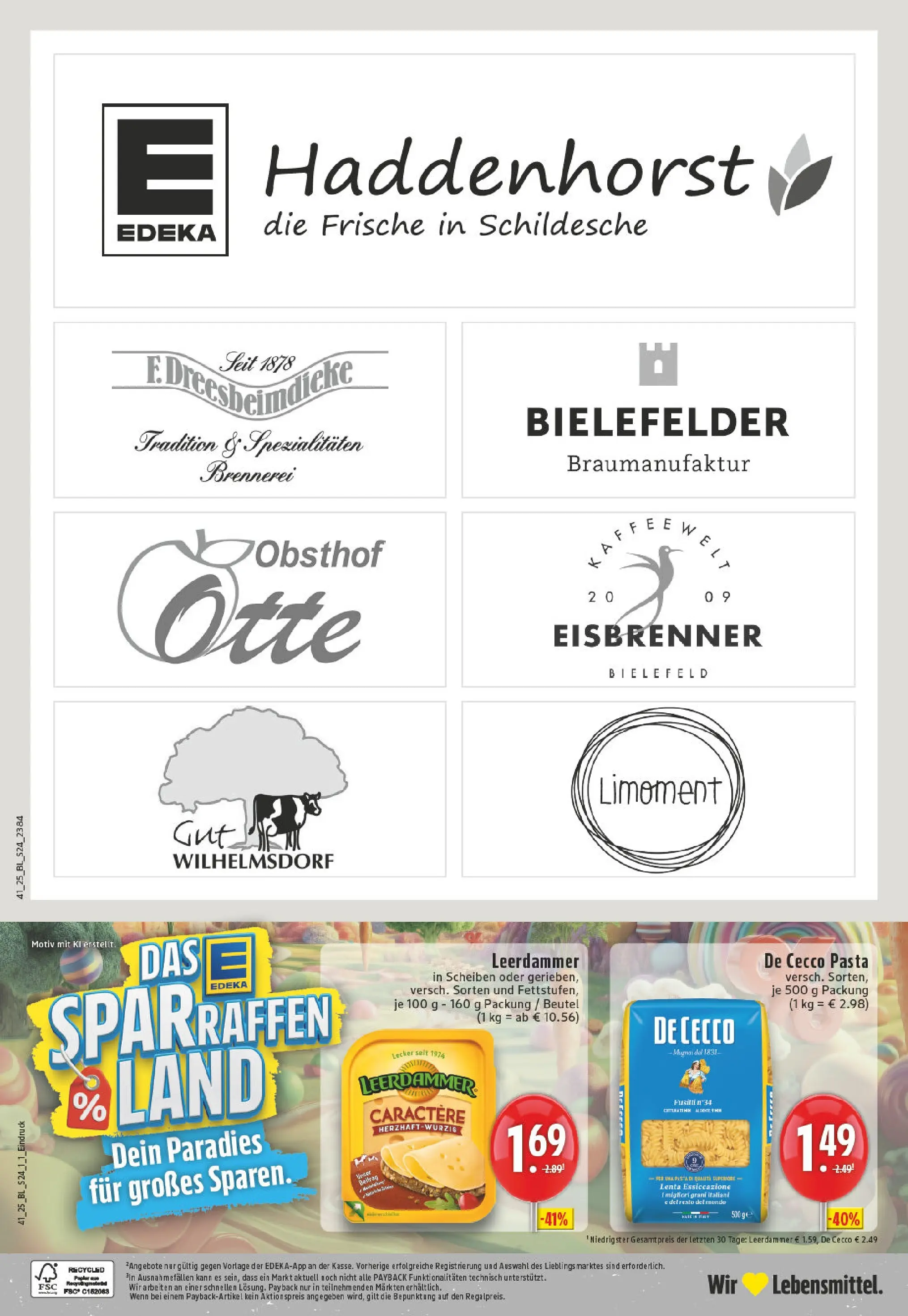 Edeka prospekt Bielefeld	 (ab 06.10.2025) » Angebote Online | Seite: 24 | Produkte: Leerdammer, Pasta