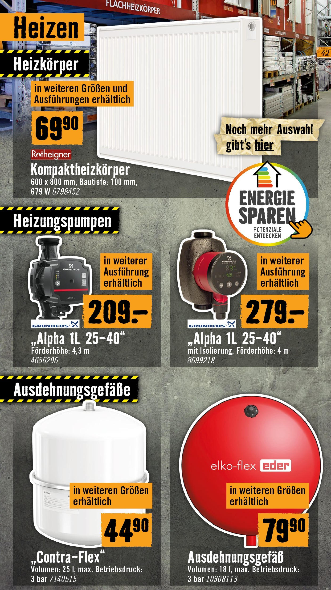 Hornbach Flugblatt von 01.10.2025 - Aktuelle Angebote | Seite: 52 | Produkte: Heizkörper