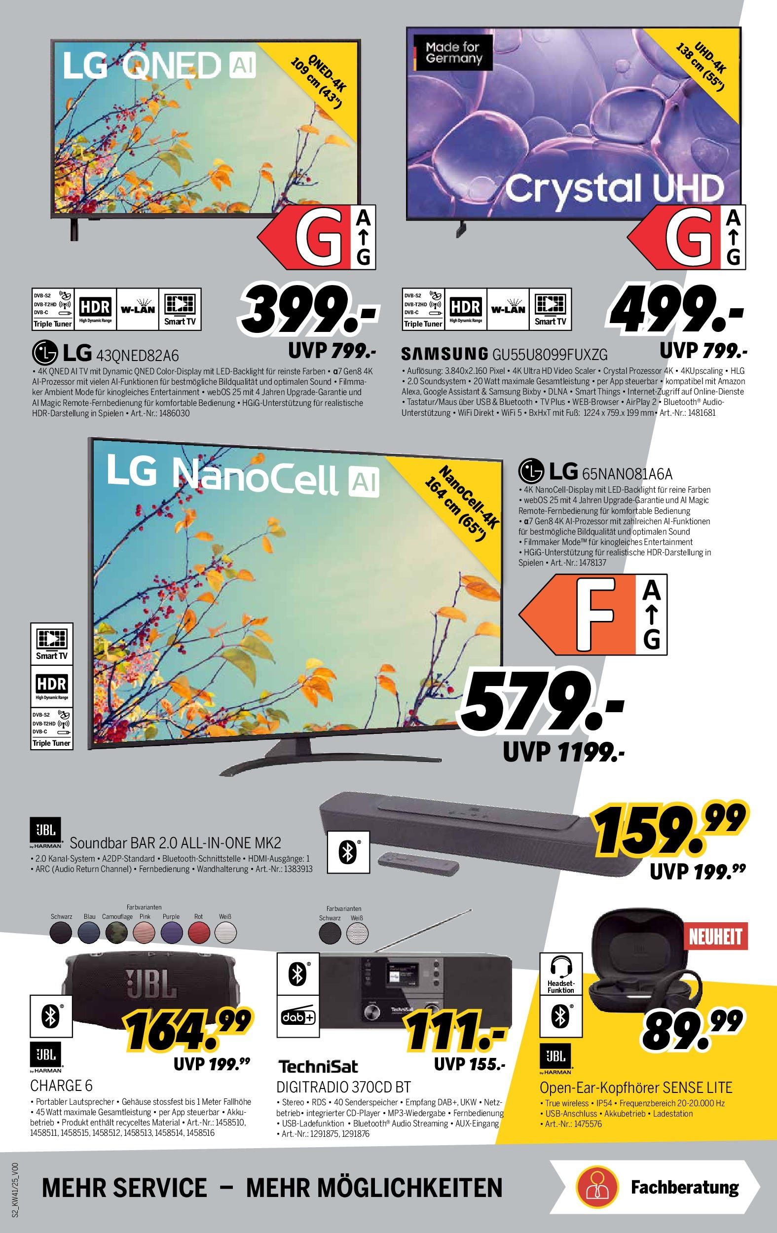 Medimax Prospekt 	 (ab 03.10.2025) zum Blättern | Seite: 2 | Produkte: LG, Lautsprecher, Smart TV, Headset