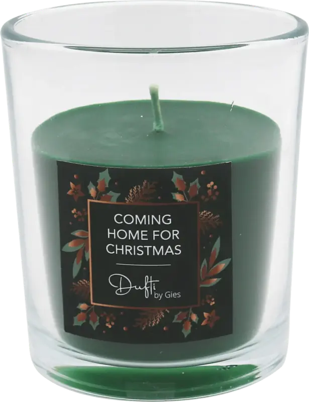 keine Marke Duftkerzenglas "Coming home for christmas"