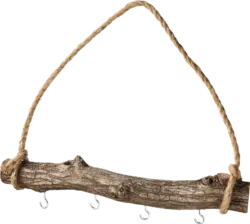 Dekorieren & Einrichten Holzast zum Aufhängen mit vier Haken (38 cm)