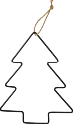Dekorieren & Einrichten Metallfigur Baum (25 cm), schwarz