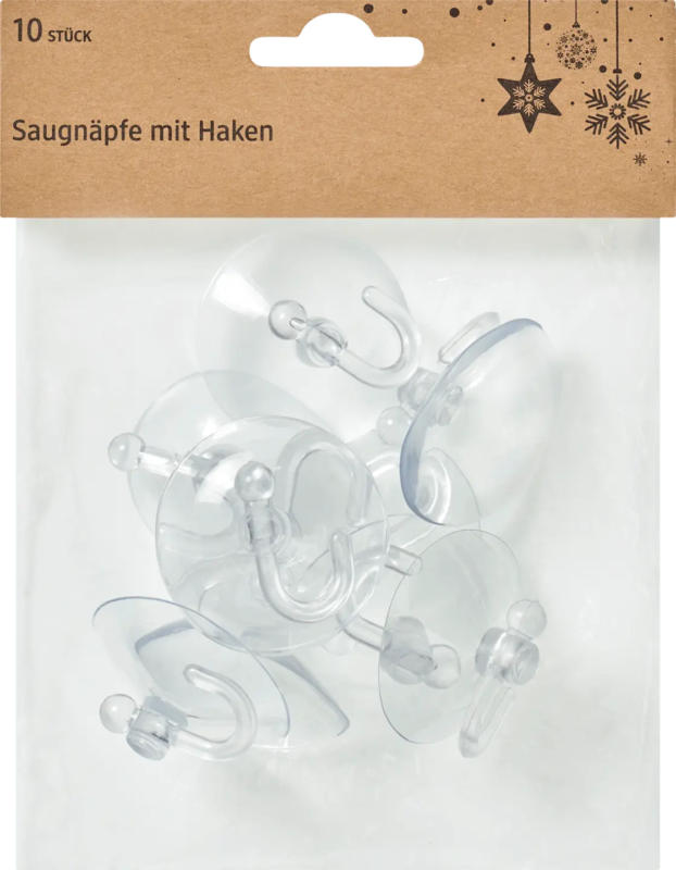 Dekorieren & Einrichten Saugnapfhalterung mit Haken groß
