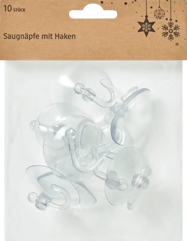 Dekorieren & Einrichten Saugnapfhalterung mit Haken groß