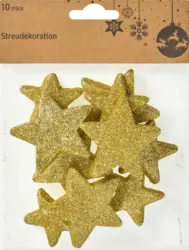 Dekorieren & Einrichten Streudeko Glittersterne 10 tlg