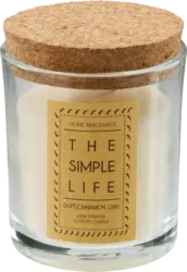 Dekorieren & Einrichten Duftkerze im Glas, Cinnamon Chai, weiß