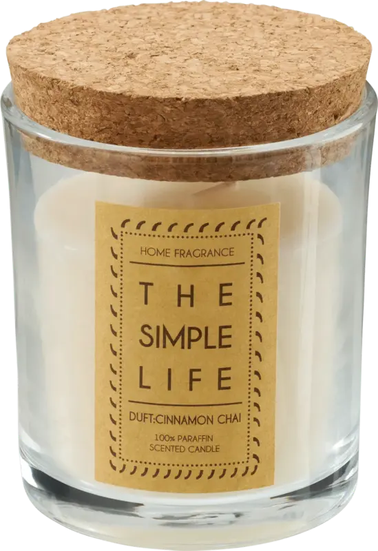 Dekorieren & Einrichten Duftkerze im Glas, Cinnamon Chai, weiß