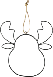 Dekorieren & Einrichten Metallfigur Elch (25 cm), schwarz