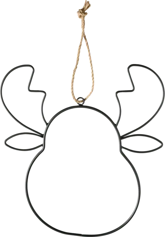 Dekorieren & Einrichten Metallfigur Elch (25 cm), schwarz