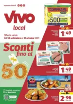 Vivo Supermercati Sconti fino al 50% - al 11.10.2025
