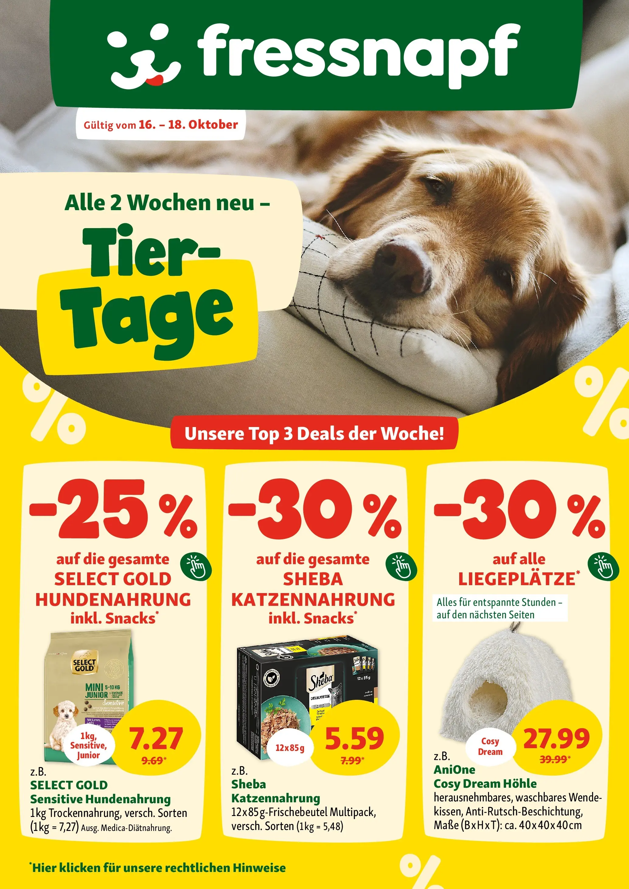Fressnapf Flugblatt von 16.10.2025 - Aktuelle Angebote | Seite: 1