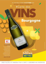 Metro Carte des vins Bourgogne