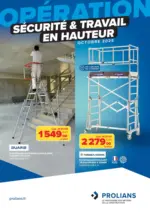 Prolians OPÉRATION SÉCURITÉ & TRAVAIL EN HAUTEUR - au 31.10.2025