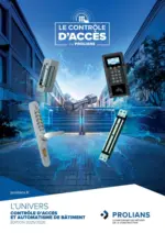 Prolians CONTR&Ocirc;LE D&rsquo;ACC&Egrave;S ET AUTOMATISME DE B&Acirc;TIMENT - au 31.12.2025