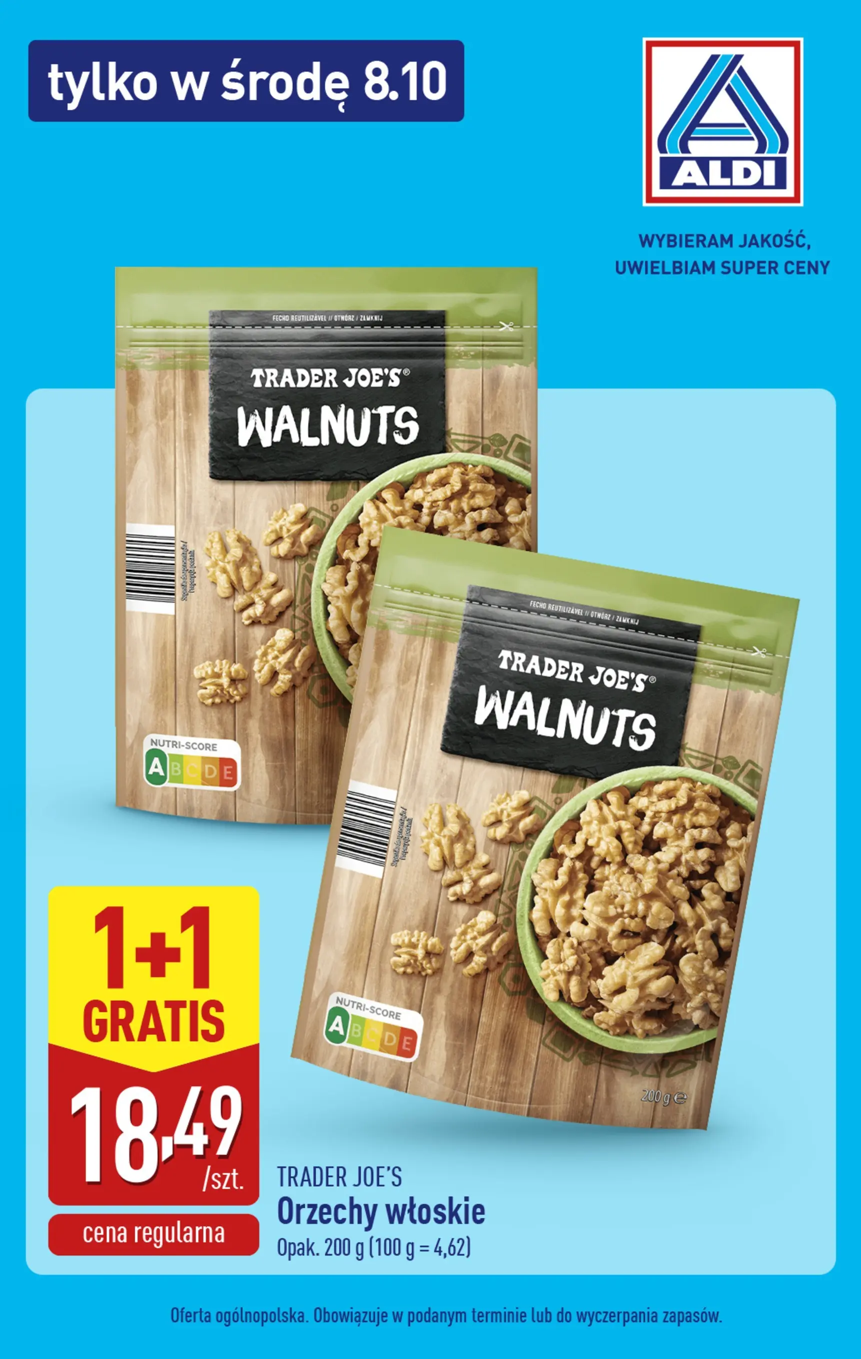 Aldi - Tylko w środę 08.10 w ALDI od 07.10.2025 - Ulotka PDF, promocje | Strona: 2 | Produkty: Orzechy włoskie, Orzechy