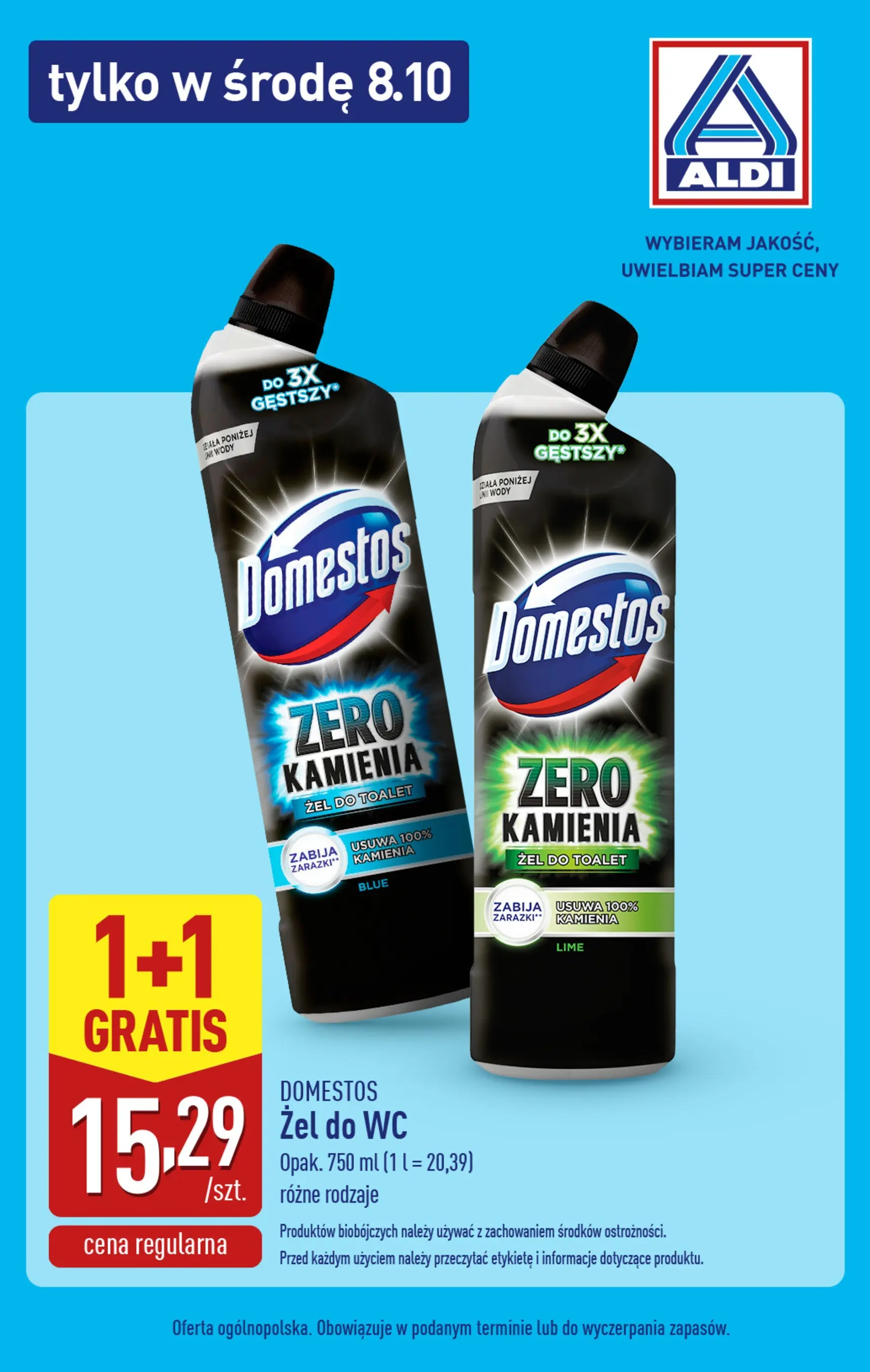 Aldi - Tylko w środę 08.10 w ALDI od 07.10.2025 - Ulotka PDF, promocje | Strona: 3 | Produkty: Domestos