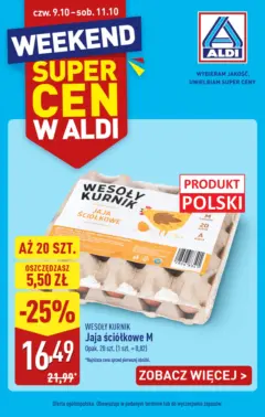 Pogląd oferty "Aldi Gazetka - Promocje weekend" - ważna od 09.10.2025