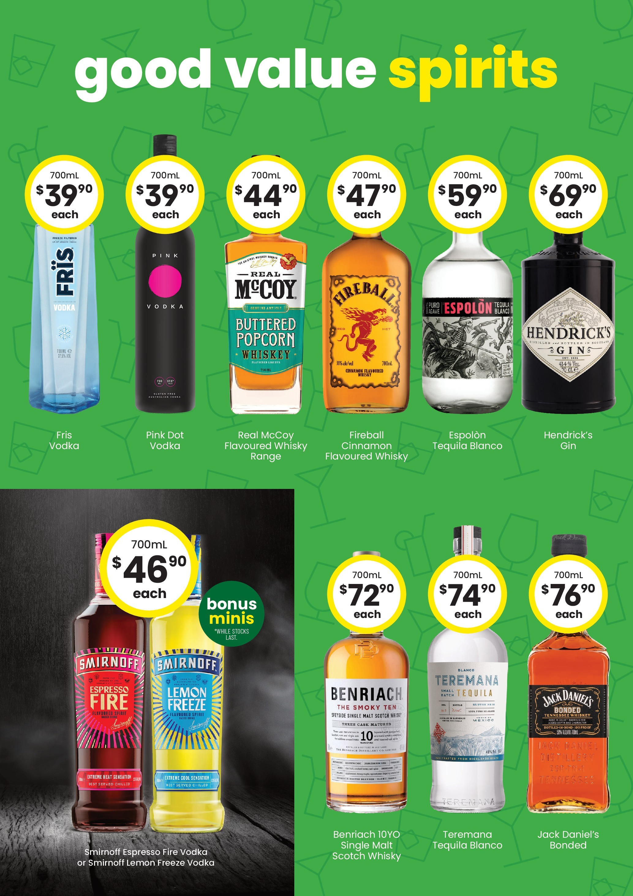 The Bottle-O - Good Value Booze, For Good Value People. QLD 06/10 - 05/10/2025 > weekly / monthly specials | Page: 4 | Products: Vodka, Whiskey, Vest, Lemon
