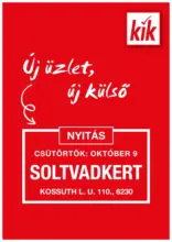 KiK újság érvényessége 2025.10.08-ig