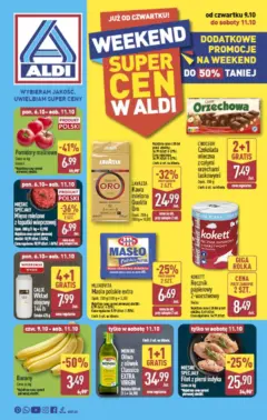 Pogląd oferty "Aldi Gazetka - Okazje na weekend" - ważna od 09.10.2025