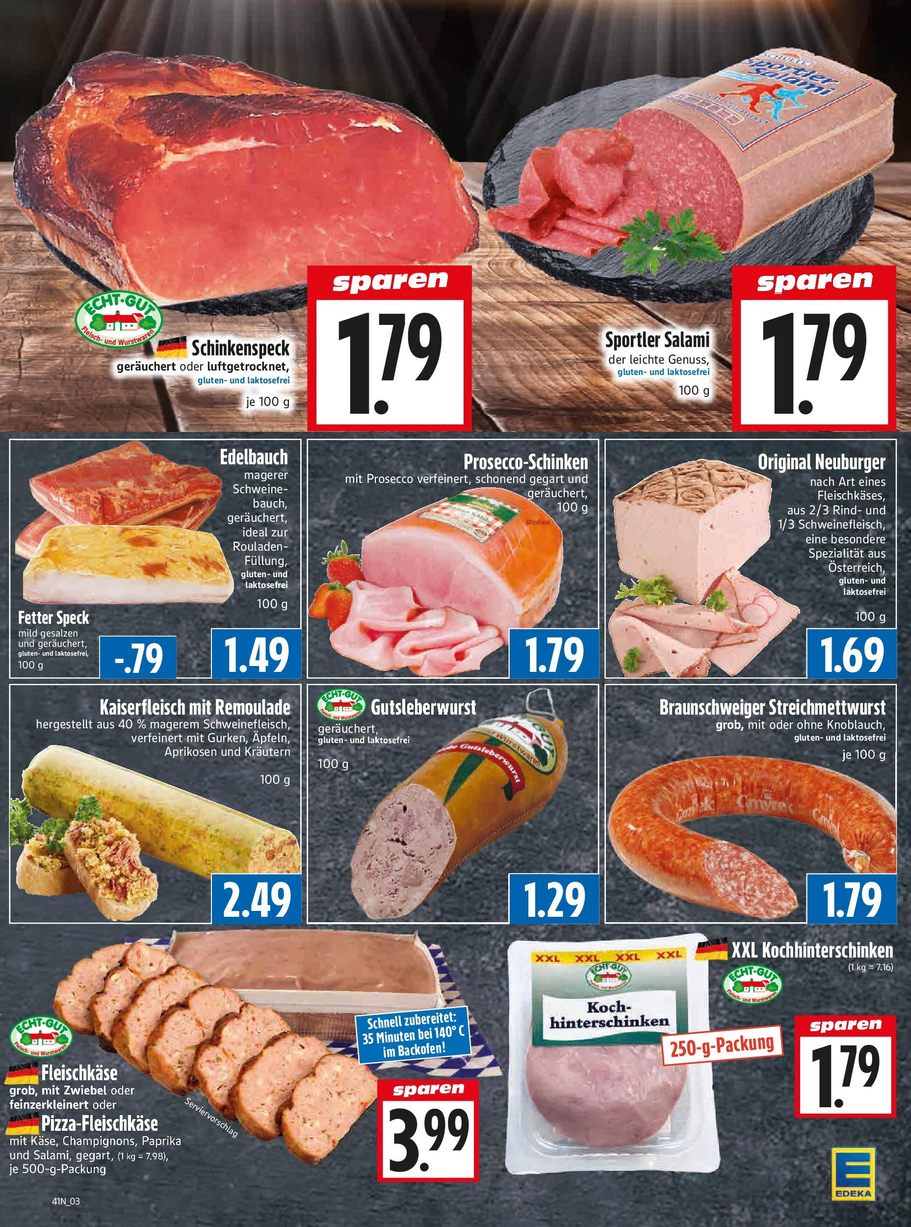 Entdecke - Edeka Hahner: Wochenangebote (ab 05.10.2025) zum Blättern | Seite: 6 | Produkte: Tisch, Paprika, Backofen, Salami