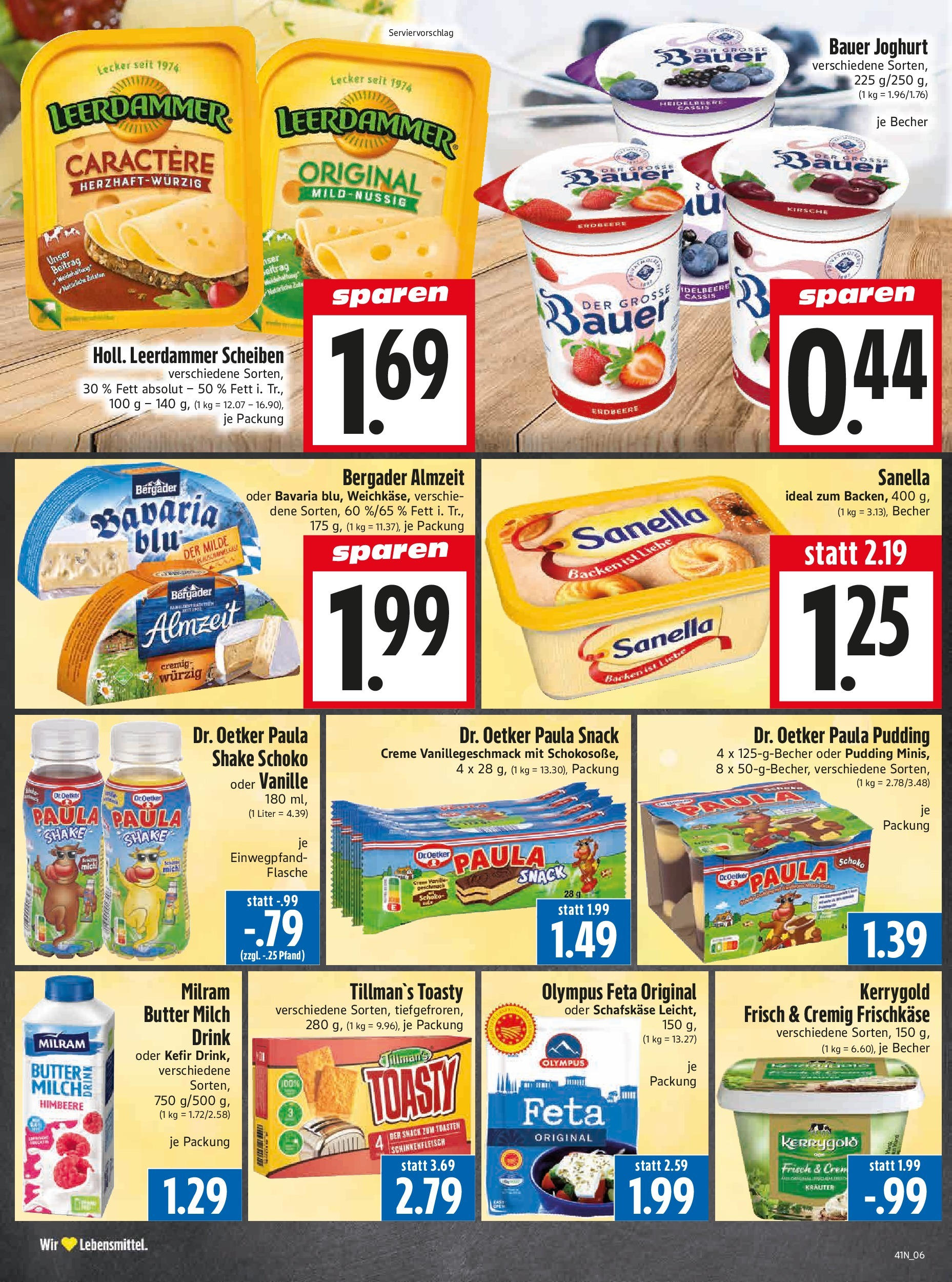Entdecke - Edeka Hahner: Wochenangebote (ab 05.10.2025) zum Blättern | Seite: 9 | Produkte: Joghurt, Pudding, Frischkase, Schafskase