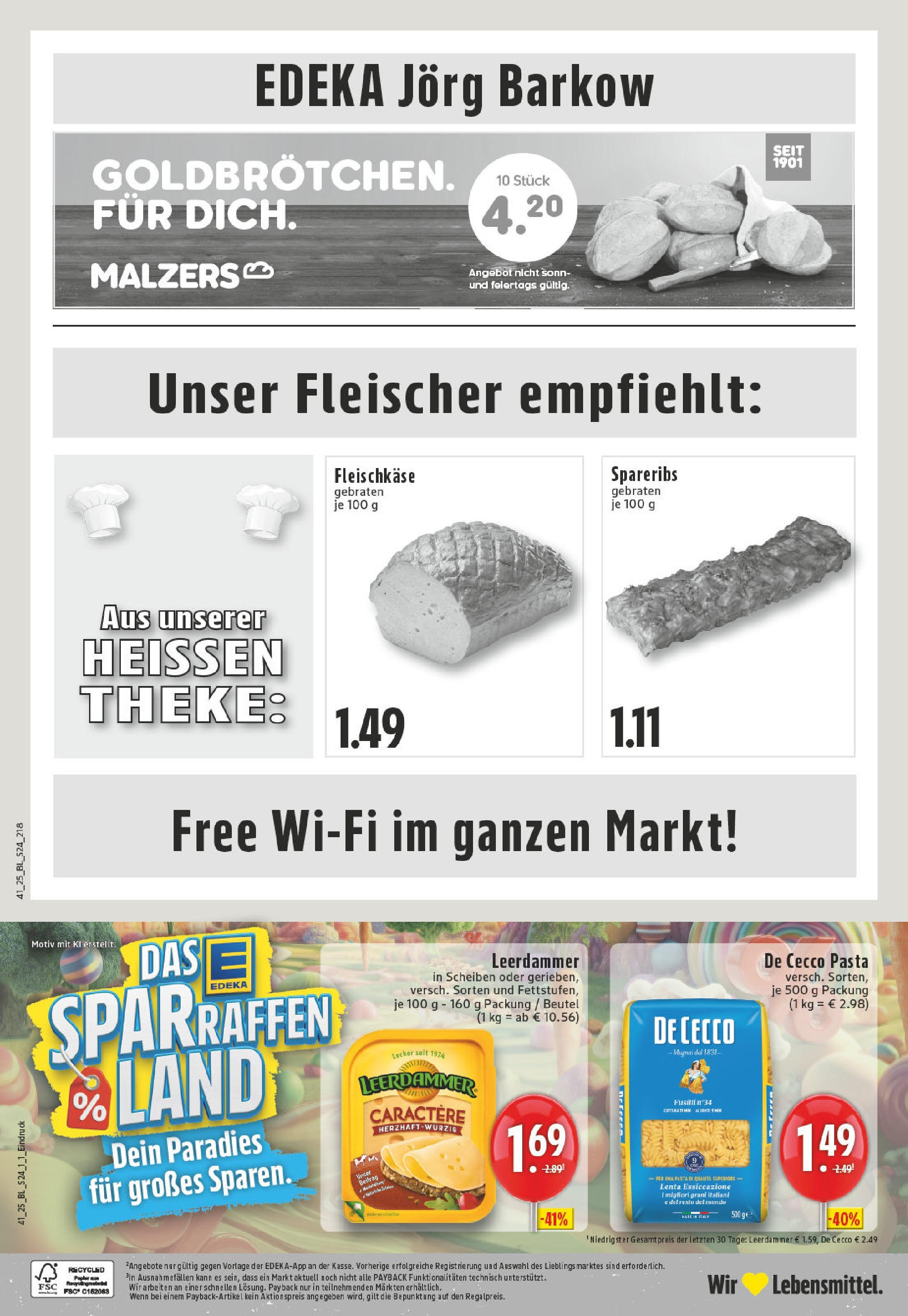 Edeka prospekt Oberhausen	 (ab 06.10.2025) » Angebote Online | Seite: 24 | Produkte: Theke, Leerdammer, Pasta