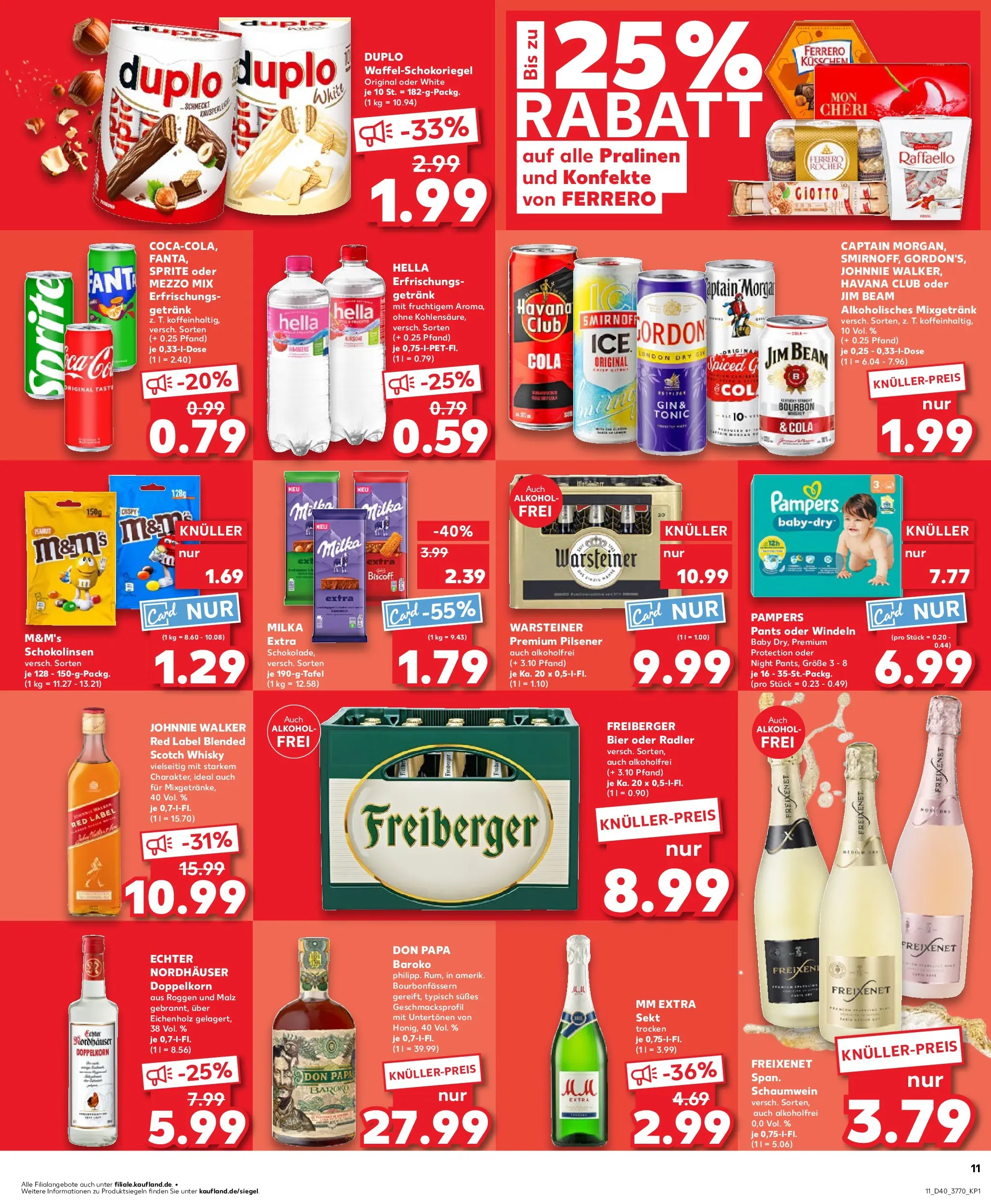 Prospekt Kaufland ab 05.10.2025 » Angebote Online zum Blättern | Seite: 11 | Produkte: Freixenet, Bier, Radler, Smirnoff