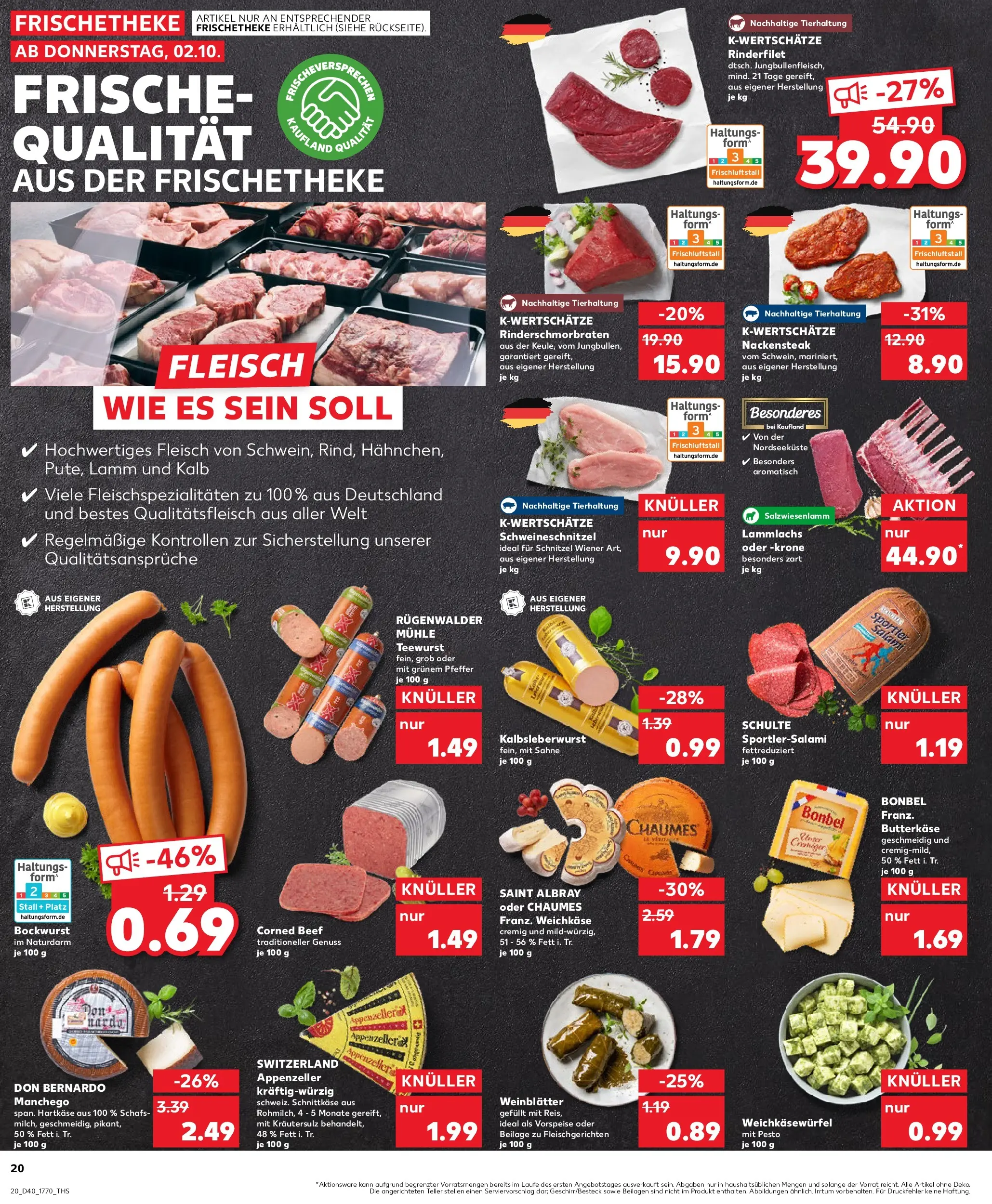 Prospekt Kaufland ab 05.10.2025 » Angebote Online zum Blättern | Seite: 20 | Produkte: Mühle, Butter, Schnitzel, Pfeffer