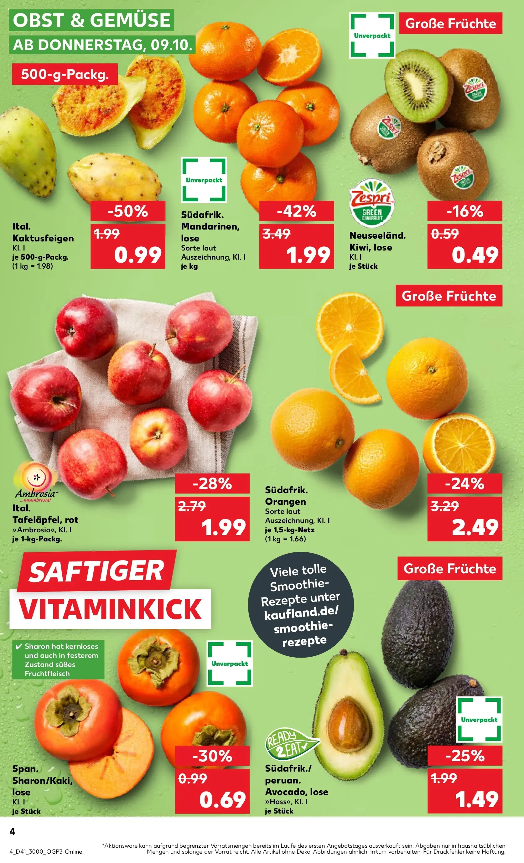 Prospekt Kaufland ab 08.10.2025 » Angebote und Werbung Online | Seite: 4 | Produkte: Orangen, Gemüse, Obst Prospekt Kaufland ab 08.10.2025 » Angebote Online zum Blättern | Seite: 4 | Produkte: Orangen, Gemüse, Obst