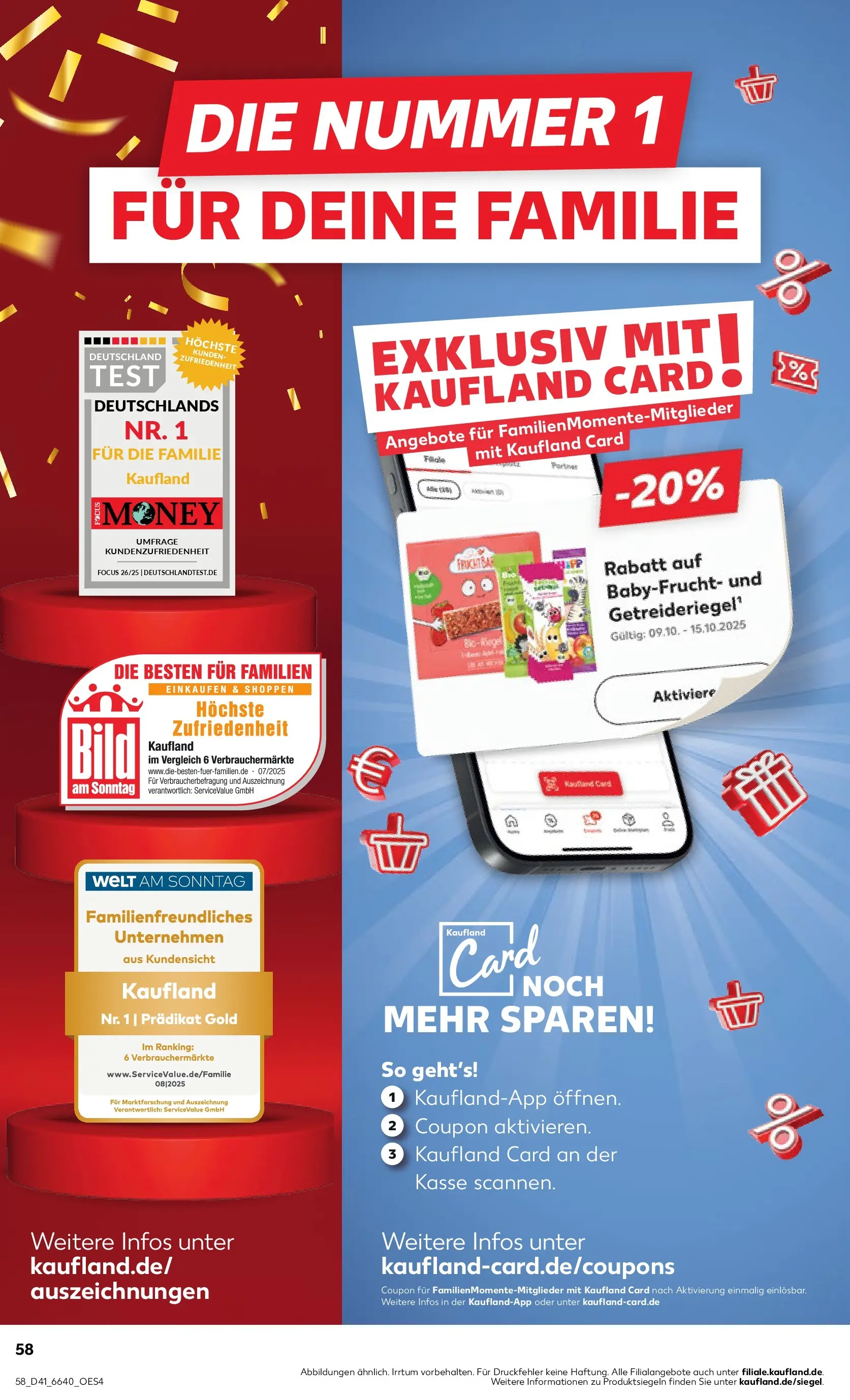 Prospekt Kaufland ab 08.10.2025 » Angebote und Werbung Online | Seite: 58 Prospekt Kaufland ab 08.10.2025 » Angebote Online zum Blättern | Seite: 58