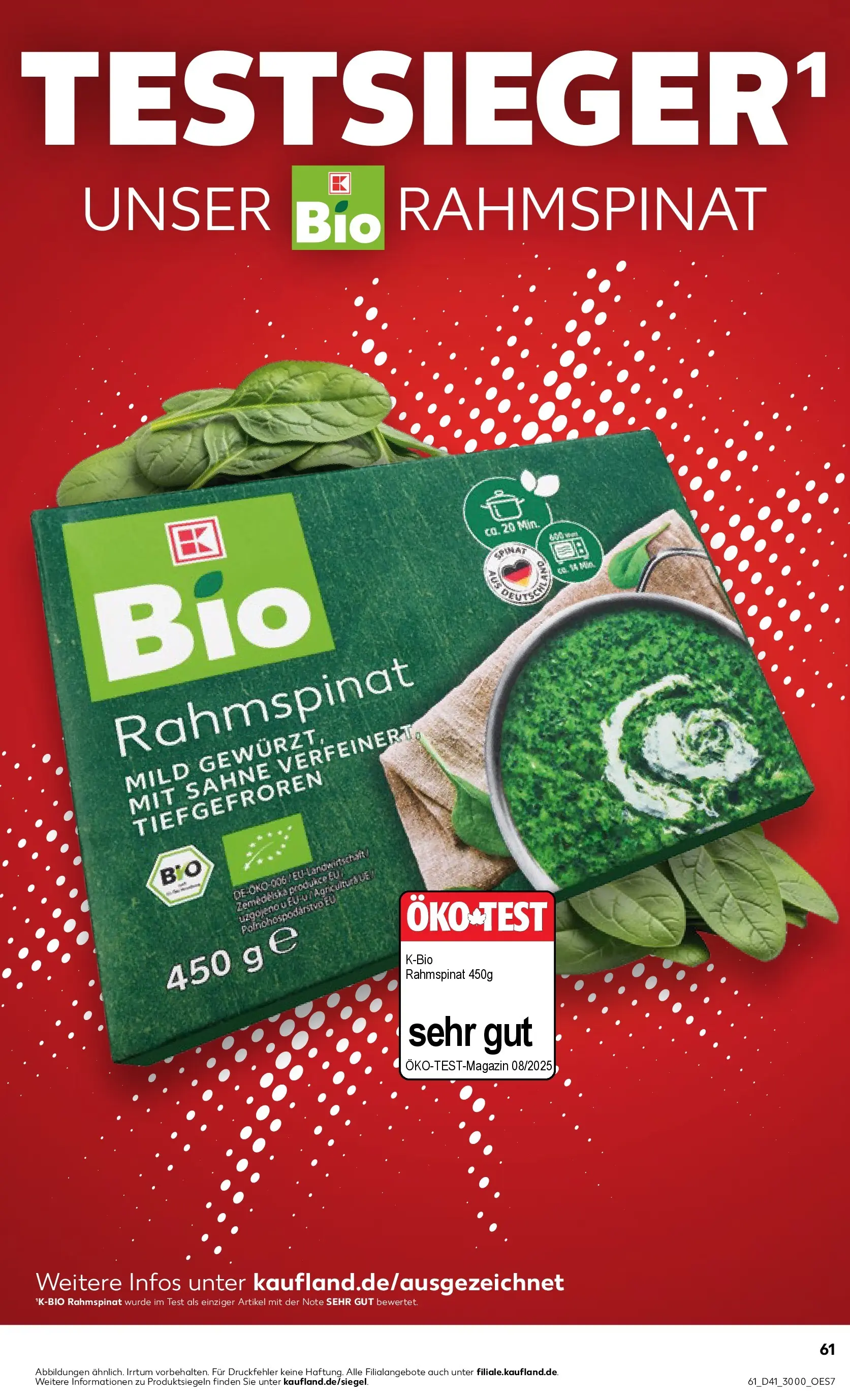 Prospekt Kaufland ab 08.10.2025 » Angebote und Werbung Online | Seite: 61 | Produkte: Sahne Prospekt Kaufland ab 08.10.2025 » Angebote Online zum Blättern | Seite: 61 | Produkte: Sahne