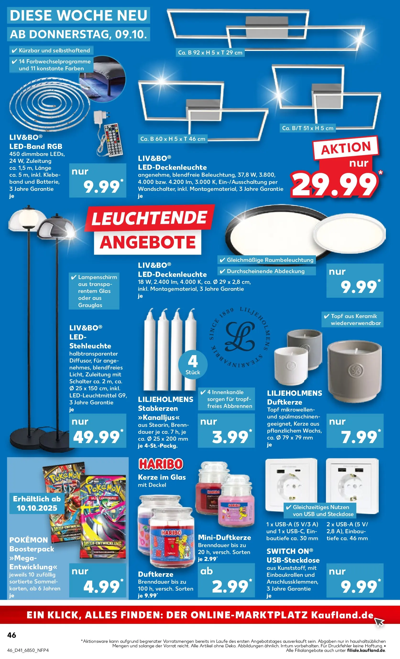 Prospekt Kaufland ab 08.10.2025 » Angebote und Werbung Online | Seite: 46 | Produkte: USB, Haribo, Steckdose, Lampenschirm Prospekt Kaufland ab 08.10.2025 » Angebote Online zum Blättern | Seite: 46 | Produkte: USB, Haribo, Steckdose, Lampenschirm