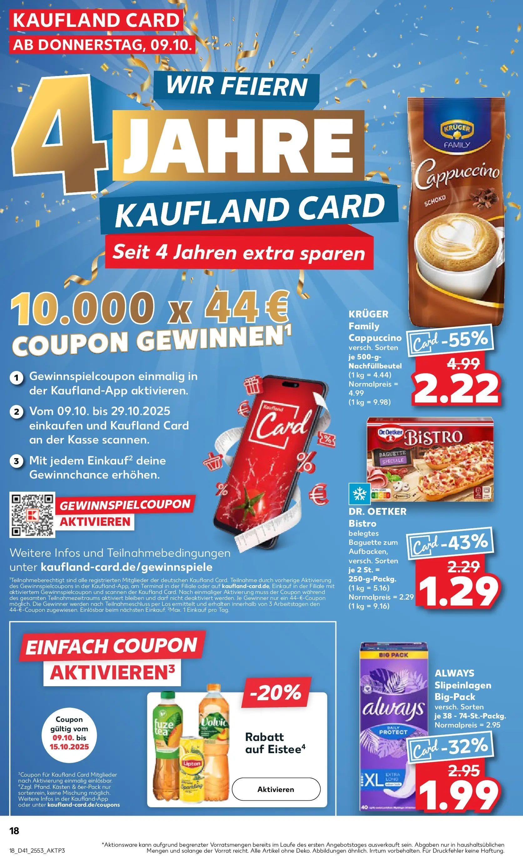 Prospekt Kaufland ab 08.10.2025 » Angebote und Werbung Online | Seite: 26 | Produkte: Fuze tea, Baguette, Volvic Prospekt Kaufland ab 08.10.2025 » Angebote Online zum Blättern | Seite: 26 | Produkte: Fuze tea, Baguette, Volvic