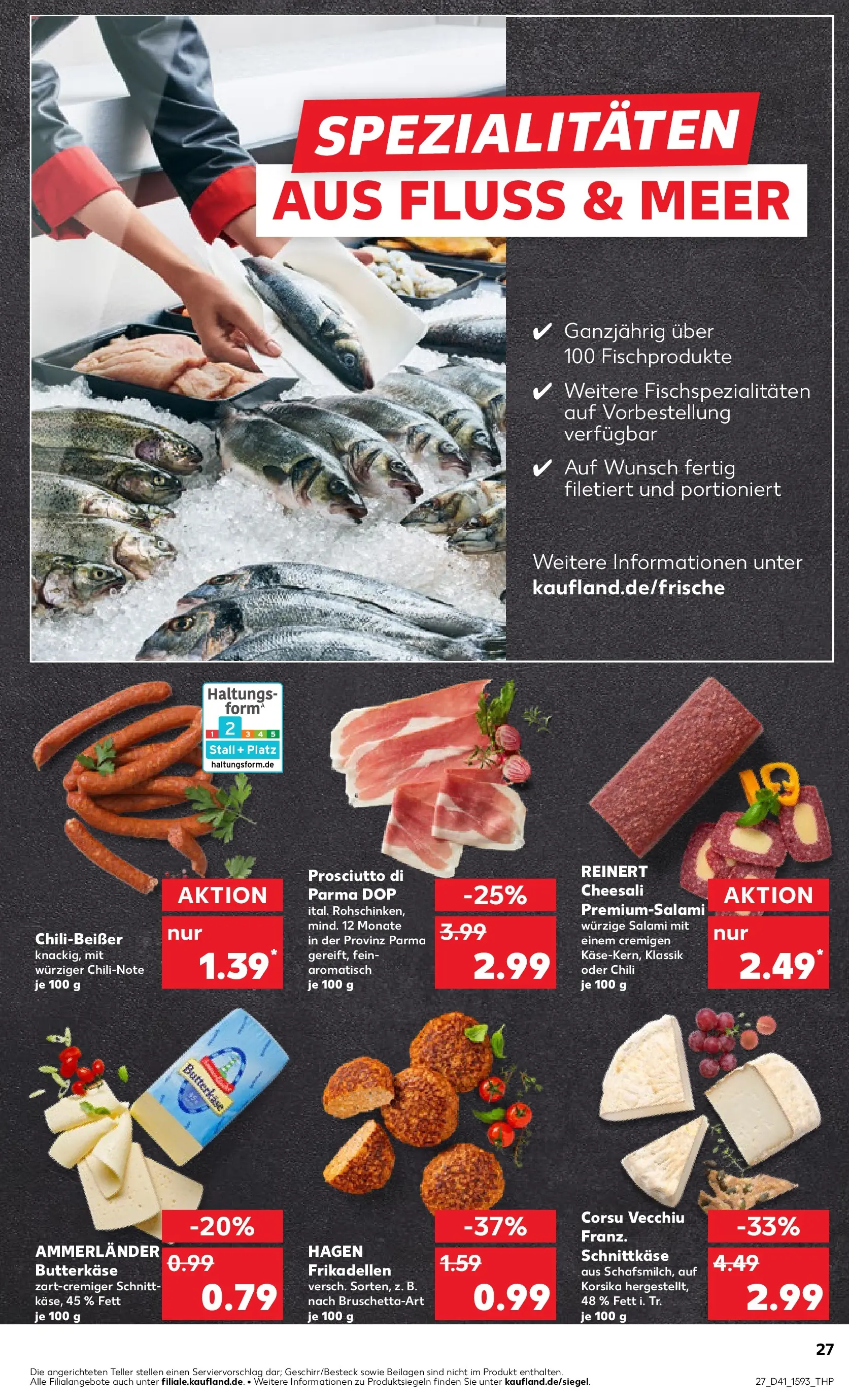 Prospekt Kaufland ab 09.10.2025 » Angebote und Werbung Online | Seite: 27 | Produkte: Butter, Chili, Salami Prospekt Kaufland ab 09.10.2025 » Angebote Online zum Blättern | Seite: 27 | Produkte: Butter, Chili, Salami