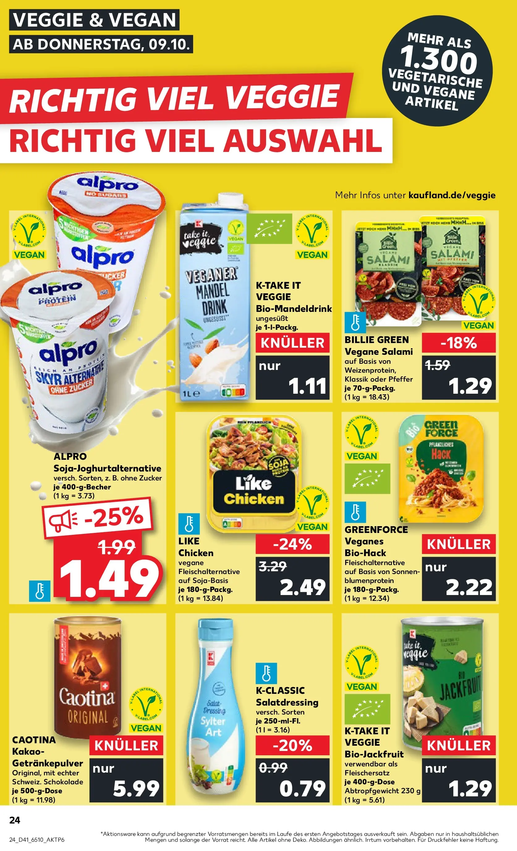 Prospekt Kaufland ab 08.10.2025 » Angebote und Werbung Online | Seite: 24 | Produkte: Dressing, Zucker, Salami, Salat Prospekt Kaufland ab 08.10.2025 » Angebote Online zum Blättern | Seite: 24 | Produkte: Dressing, Zucker, Salami, Salat