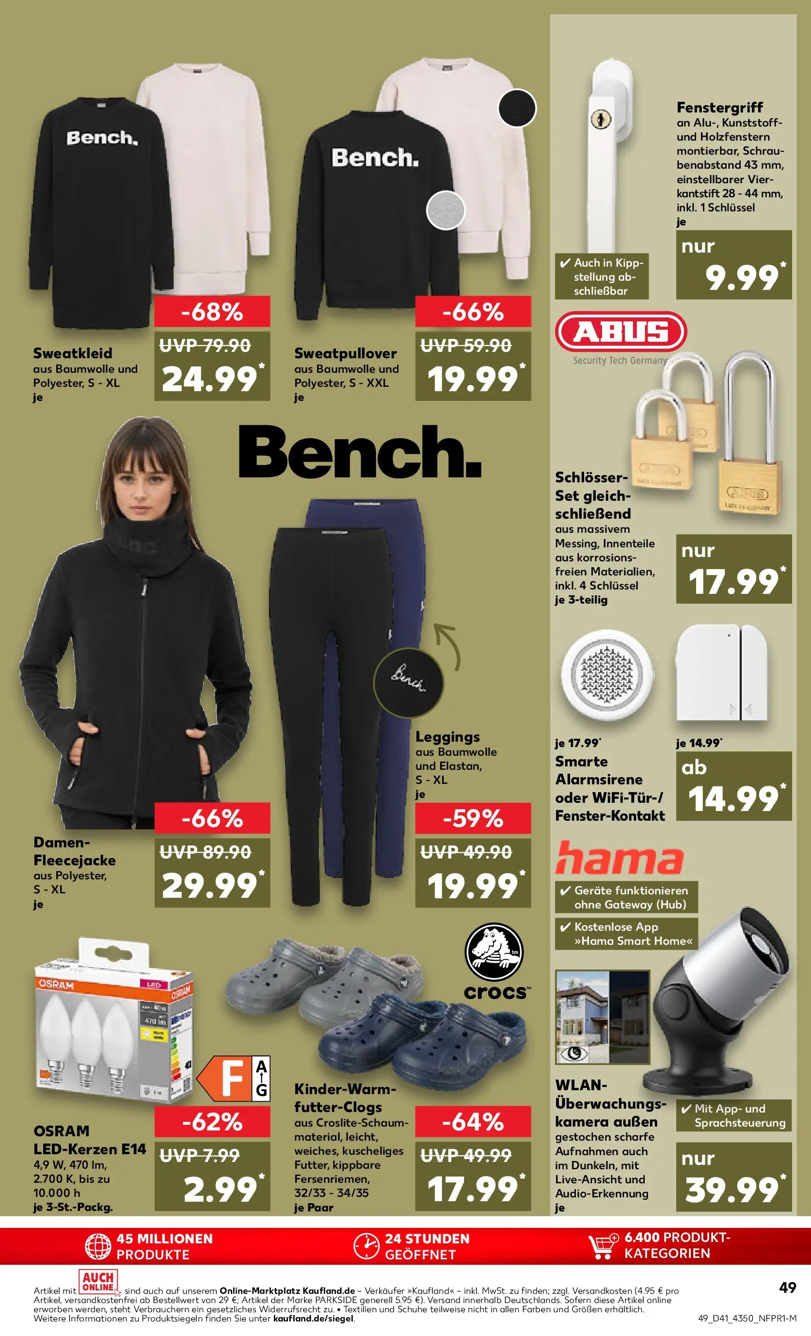 Prospekt Kaufland ab 09.10.2025 » Angebote Online zum Blättern | Seite: 49 | Produkte: Kamera, Sweatshirt, Leggings