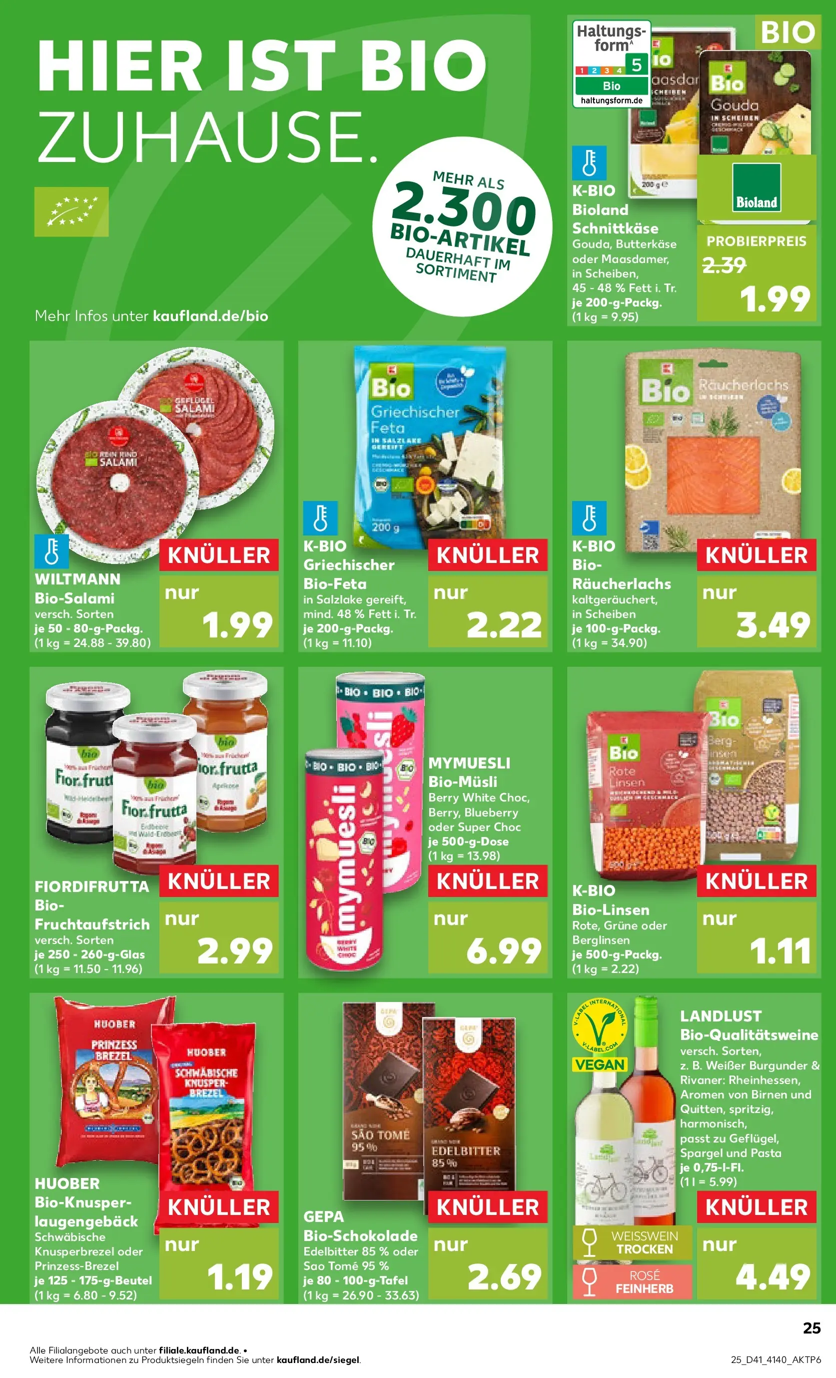 Prospekt Kaufland ab 08.10.2025 » Angebote Online zum Blättern | Seite: 25 | Produkte: Weißwein, Weißwein trocken, Gouda, Salami
