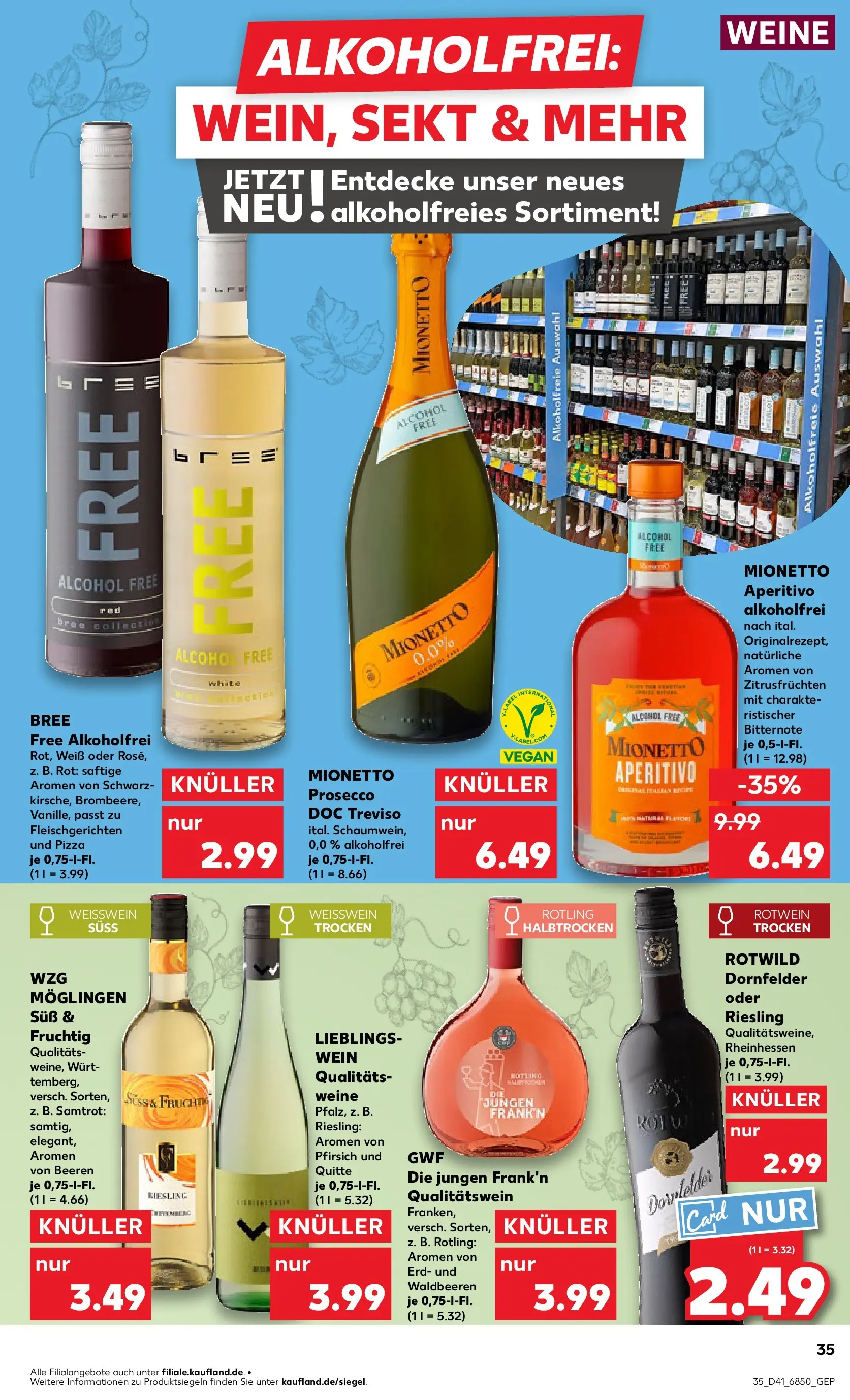 Prospekt Kaufland ab 08.10.2025 » Angebote und Werbung Online | Seite: 35 | Produkte: Weißwein, Sekt, Pfirsich, Pizza Prospekt Kaufland ab 08.10.2025 » Angebote Online zum Blättern | Seite: 35 | Produkte: Weißwein, Sekt, Pfirsich, Pizza