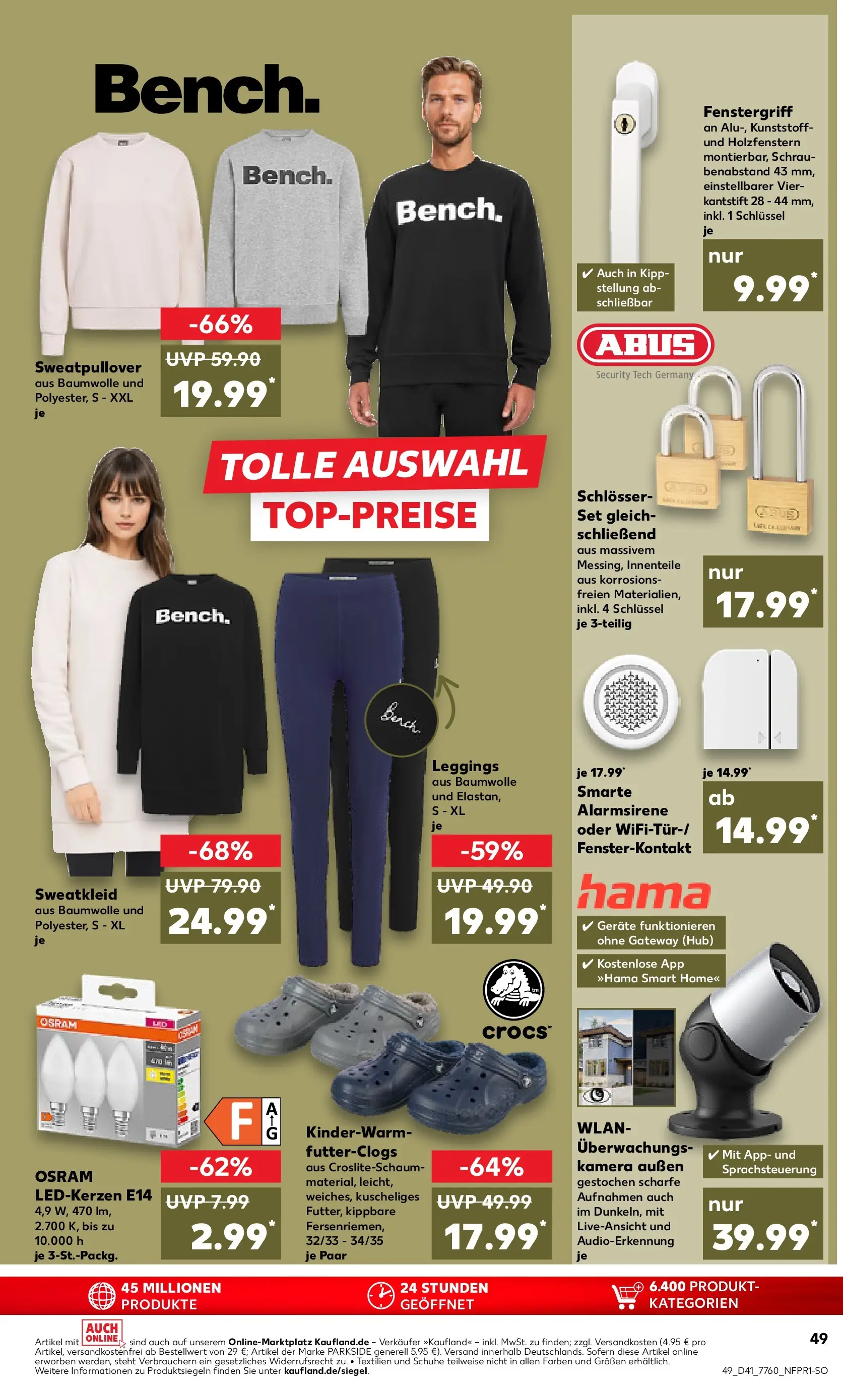 Prospekt Kaufland ab 08.10.2025 » Angebote und Werbung Online | Seite: 49 | Produkte: Kamera, Sweatshirt, Leggings Prospekt Kaufland ab 08.10.2025 » Angebote Online zum Blättern | Seite: 49 | Produkte: Kamera, Sweatshirt, Leggings