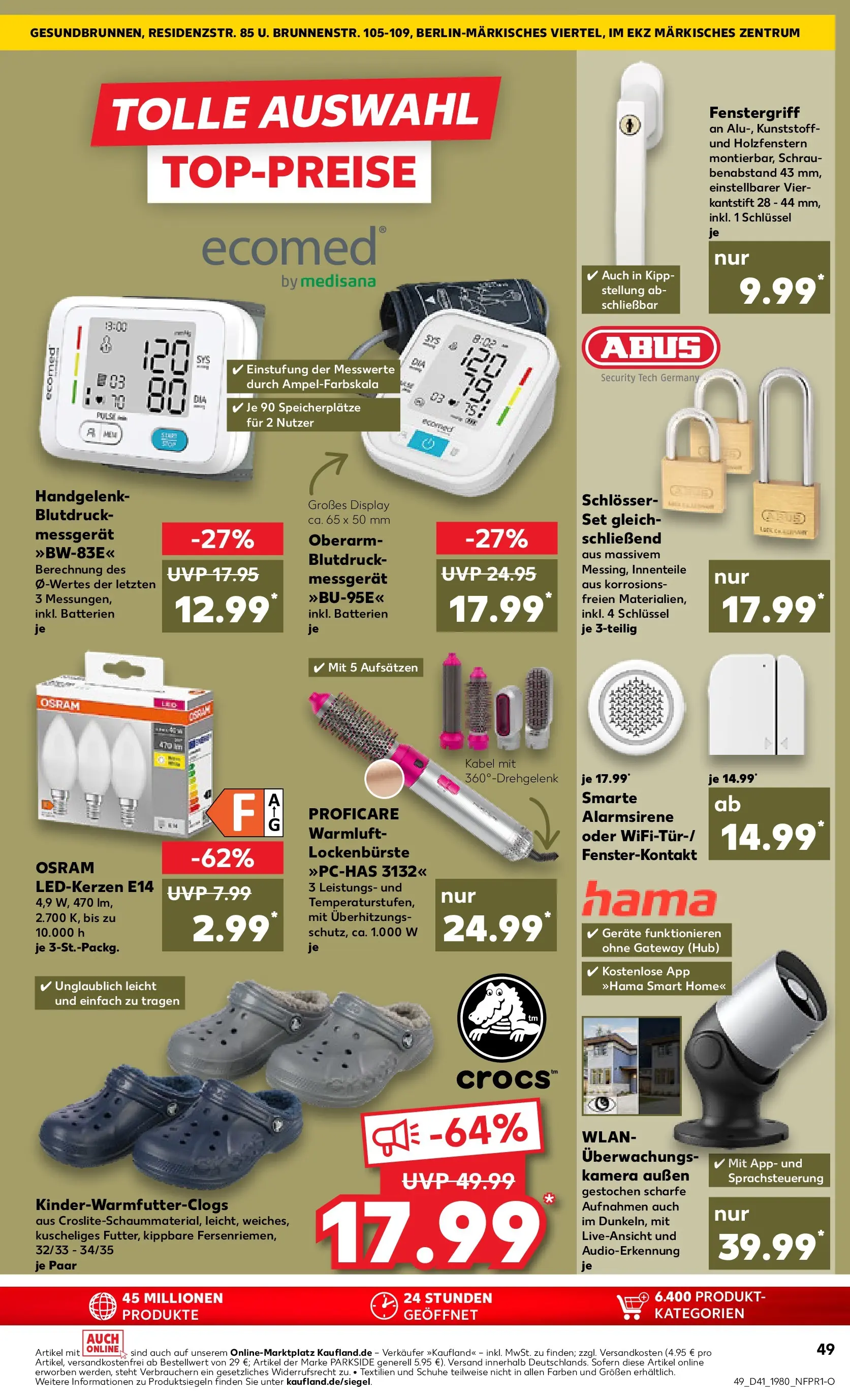 Prospekt Kaufland ab 09.10.2025 » Angebote und Werbung Online | Seite: 49 | Produkte: Kamera, Kabel, Batterien, Monitor Prospekt Kaufland ab 09.10.2025 » Angebote Online zum Blättern | Seite: 49 | Produkte: Kamera, Kabel, Batterien, Monitor