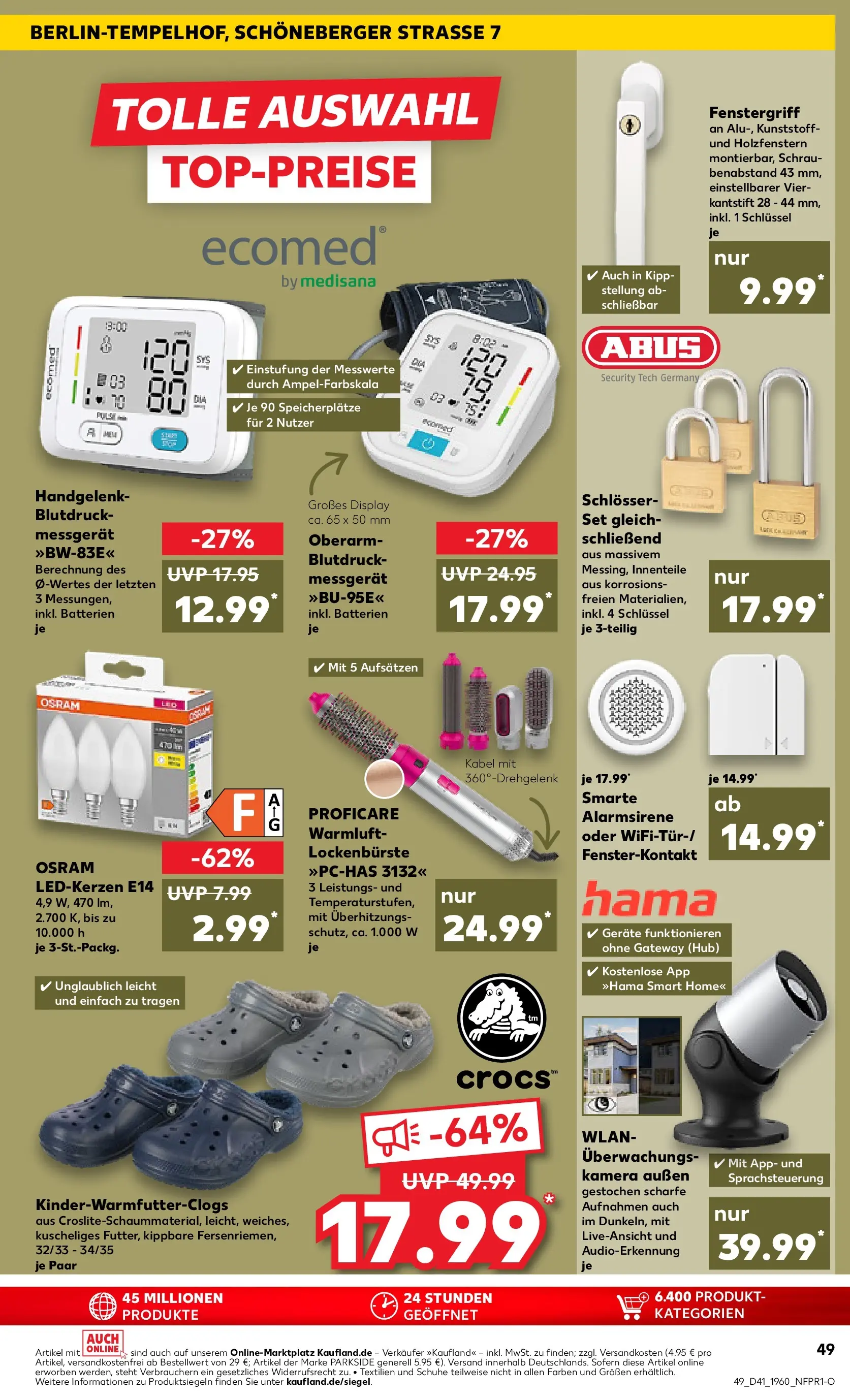 Prospekt Kaufland ab 09.10.2025 » Angebote und Werbung Online | Seite: 49 | Produkte: Kamera, Kabel, Batterien, Monitor Prospekt Kaufland ab 09.10.2025 » Angebote Online zum Blättern | Seite: 49 | Produkte: Kamera, Kabel, Batterien, Monitor