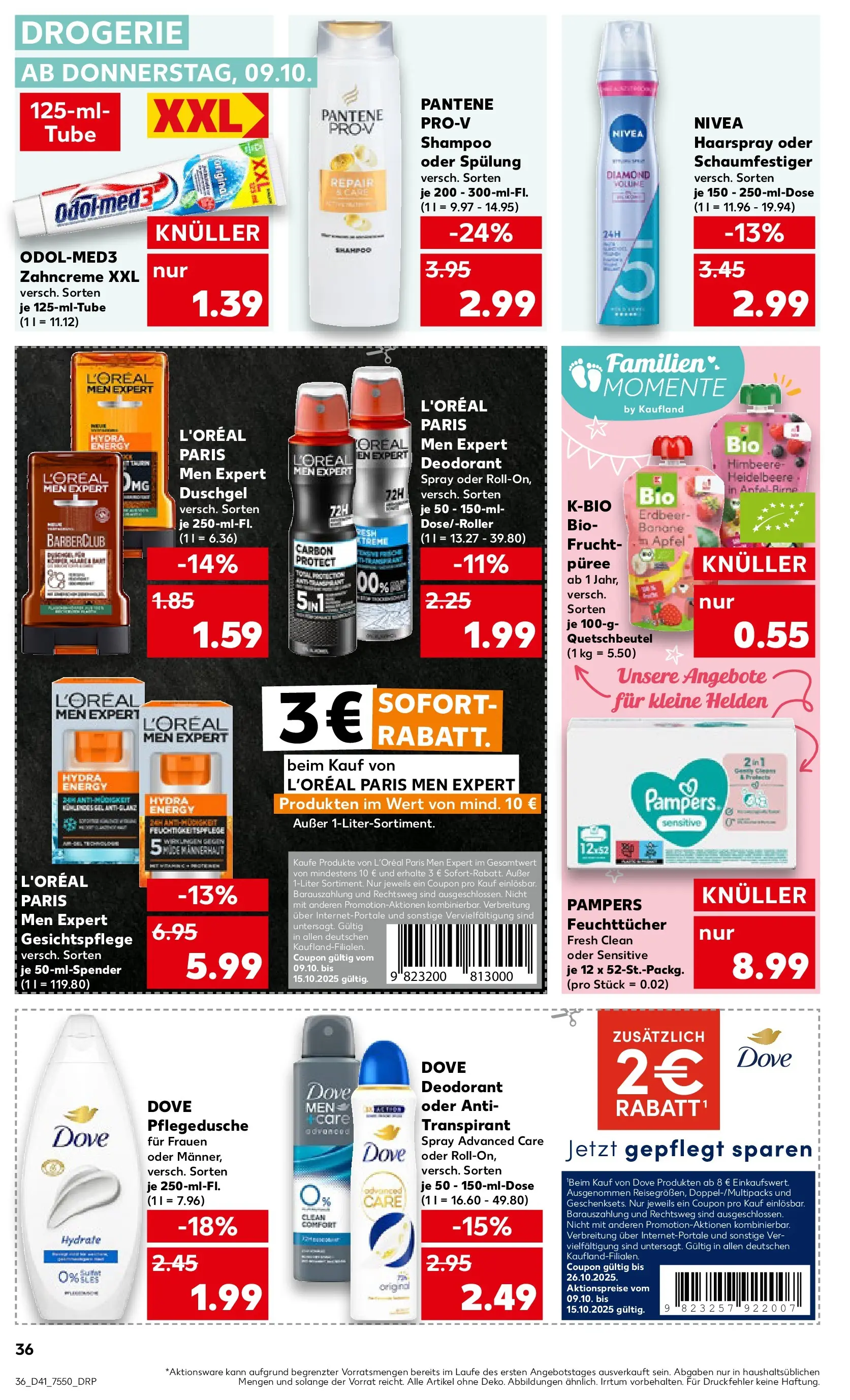 Prospekt Kaufland ab 08.10.2025 » Angebote und Werbung Online | Seite: 44 | Produkte: Pampers, Shampoo, Haarspray, Duschgel Prospekt Kaufland ab 08.10.2025 » Angebote Online zum Blättern | Seite: 44 | Produkte: Pampers, Shampoo, Haarspray, Duschgel