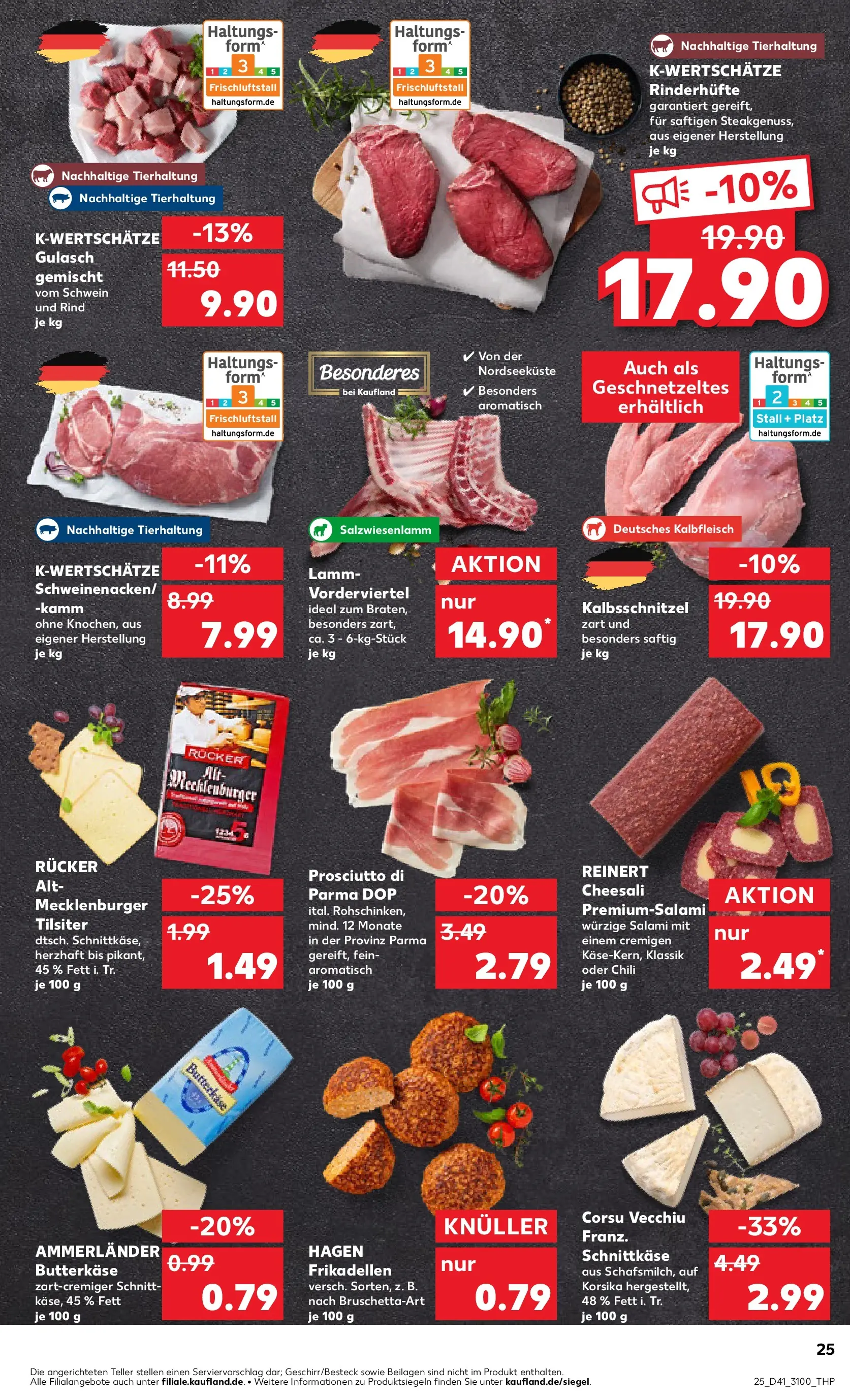 Prospekt Kaufland ab 09.10.2025 » Angebote und Werbung Online | Seite: 25 | Produkte: Gulasch, Chili, Salami Prospekt Kaufland ab 09.10.2025 » Angebote Online zum Blättern | Seite: 25 | Produkte: Gulasch, Chili, Salami