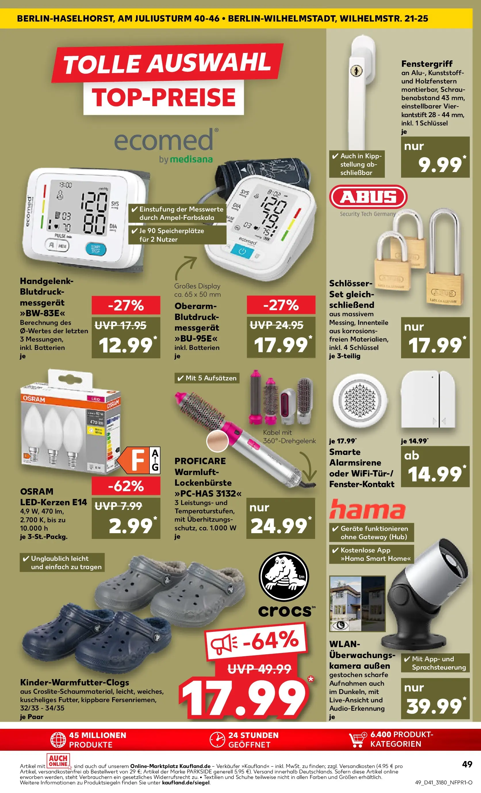 Prospekt Kaufland ab 09.10.2025 » Angebote Online zum Blättern | Seite: 49 | Produkte: Kamera, Kabel, Batterien, Monitor