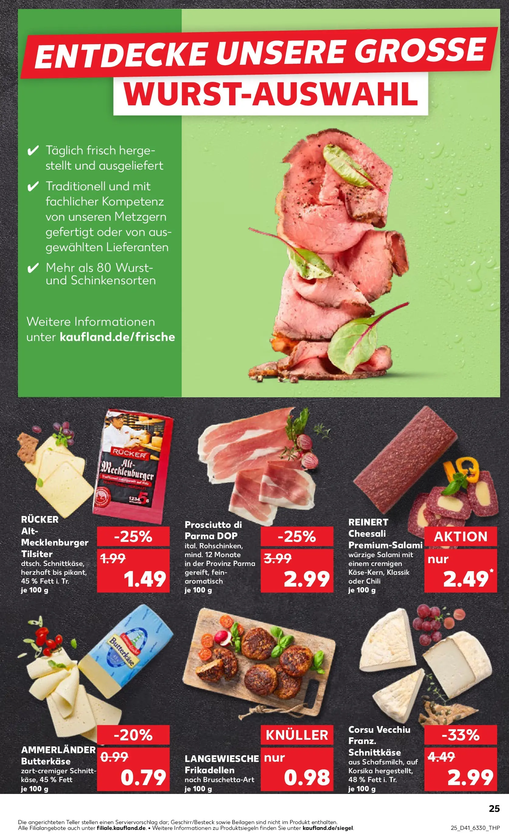 Prospekt Kaufland ab 08.10.2025 » Angebote und Werbung Online | Seite: 25 | Produkte: Wurst, Chili, Salami Prospekt Kaufland ab 08.10.2025 » Angebote Online zum Blättern | Seite: 25 | Produkte: Wurst, Chili, Salami