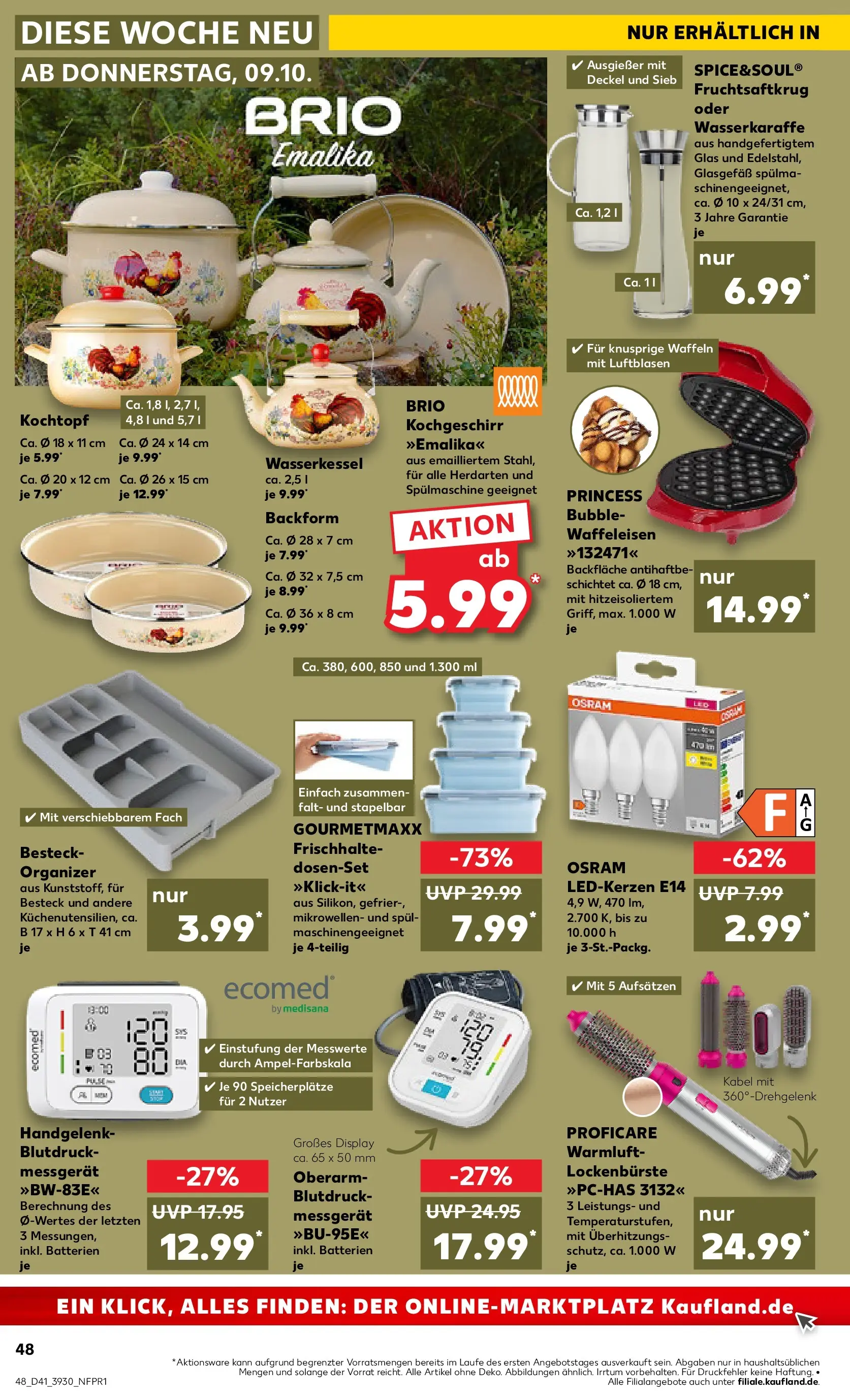 Prospekt Kaufland ab 09.10.2025 » Angebote und Werbung Online | Seite: 48 | Produkte: Kabel, Batterien, Waffeln, Monitor Prospekt Kaufland ab 09.10.2025 » Angebote Online zum Blättern | Seite: 48 | Produkte: Kabel, Batterien, Waffeln, Monitor