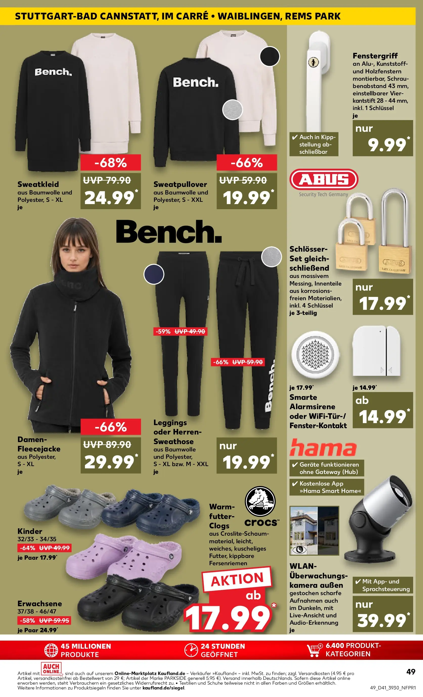 Prospekt Kaufland ab 09.10.2025 » Angebote und Werbung Online | Seite: 49 | Produkte: Kamera, Sweathose, Sweatshirt, Leggings Prospekt Kaufland ab 09.10.2025 » Angebote Online zum Blättern | Seite: 49 | Produkte: Kamera, Sweathose, Sweatshirt, Leggings